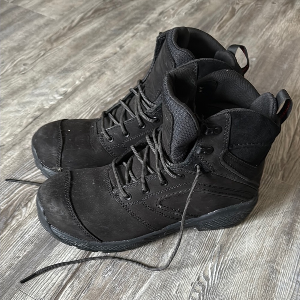 Red Wing Black Tactical Boots with Rugged Construction
